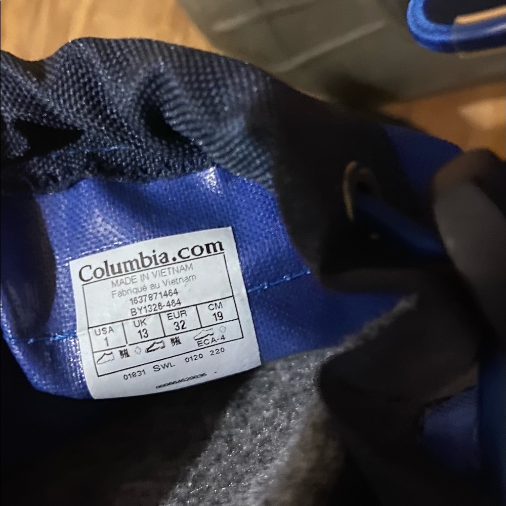 Columbia powderbug plus II size: 1